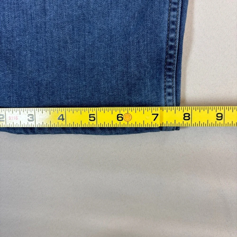Paige Federal Slim Straight Jeans Mens 36x32 Medium Wash Blue Stretch Casual